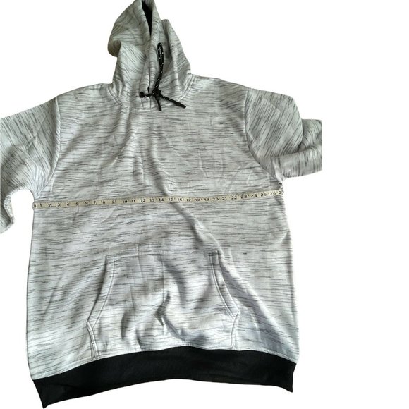 🔧Men’s hoodie Big Tall Size 4XL STEVE’S JEANS White Fleece kangaroo Pockets - Picture 10 of 11